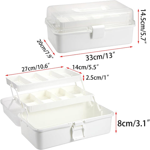 BTSKY 3-Layer Plastic Dividing Storage Box Craft Organizer and Storage