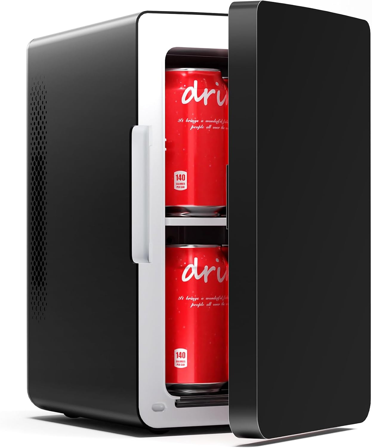 Electactic Mini Fridge, 6L/8Can Portable Small Refrigerator for Bedroom