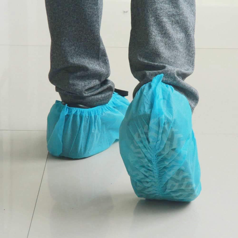Disposable Shoe Covers, Non-Slip, 500 Pairs, Fits Men's 14
