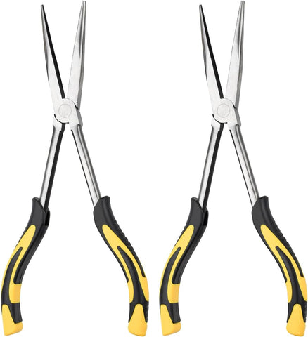 Long Needle Nose Pliers-11’’, for Home,Fishing, Jewelry,Crafts, 2pcs