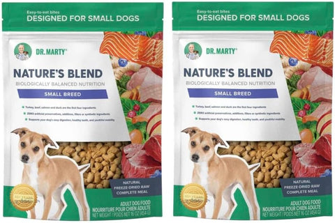 Dr. Marty Nature's Blend Adult Small Breed Freeze Dried Raw Dog Food 16 oz (2 Pack)