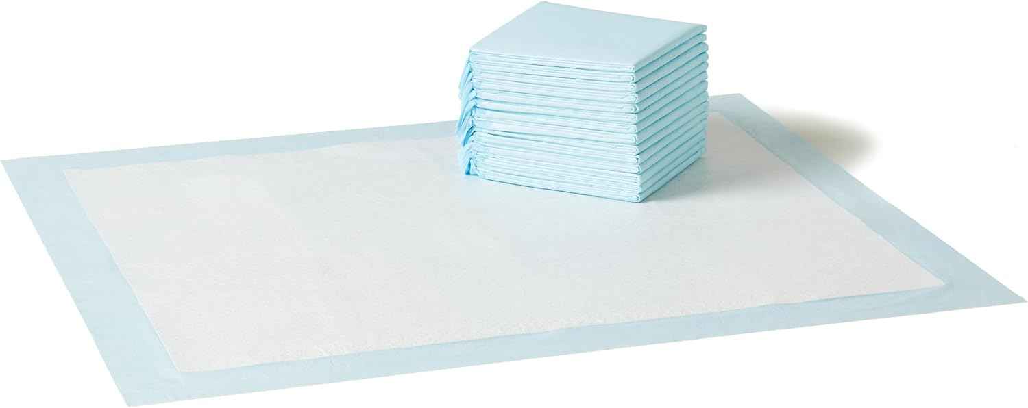 Amazon Basics Disposable Dog Training Pads with Quick-Dry Surface that Turns Liquid into Gel, XL, 34 x 28 Inches, 15-Pack