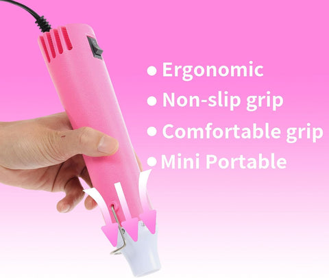 Heat Gun 300W, Handed Hot Air Gun for Crafting and DIY (Pink)