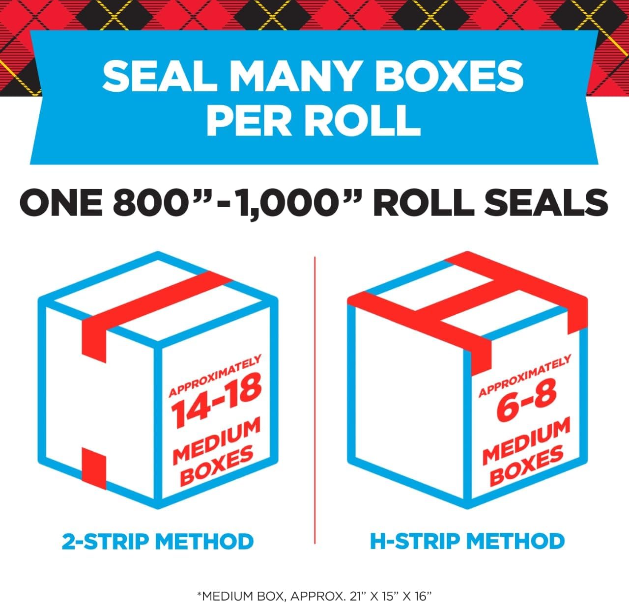 Scotch Heavy Duty Shipping Packing Tape, Clear, 1.88 in. x 27.7 yd.