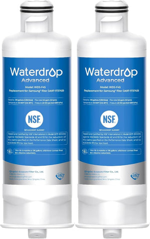 Waterdrop WDS-F45 Water Filter Replacement for Samsung® DA97-17376B, 2 Pack