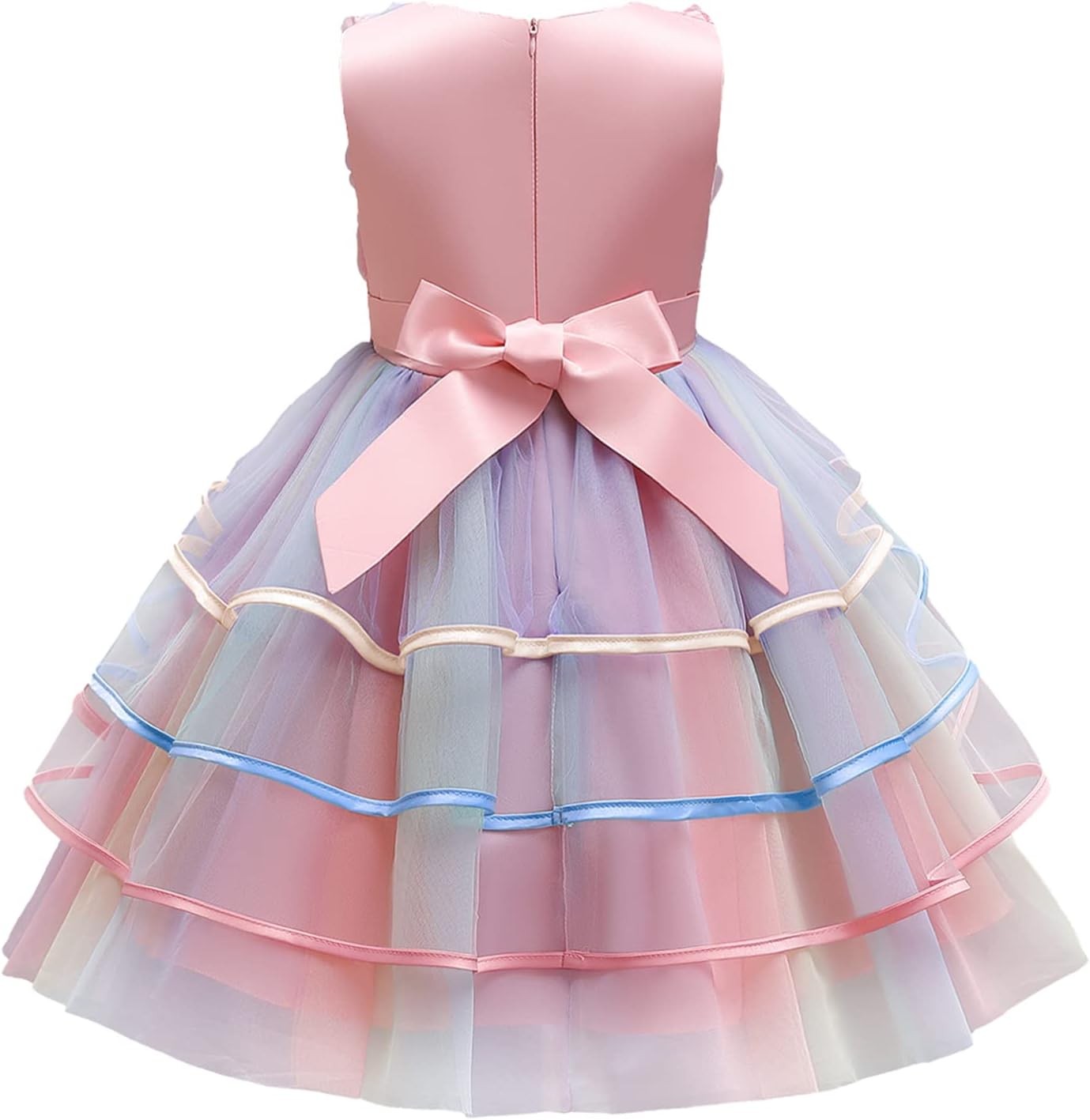NNJXD Flower Girl Dress Kids Ruffles Lace Party Wedding Dresses