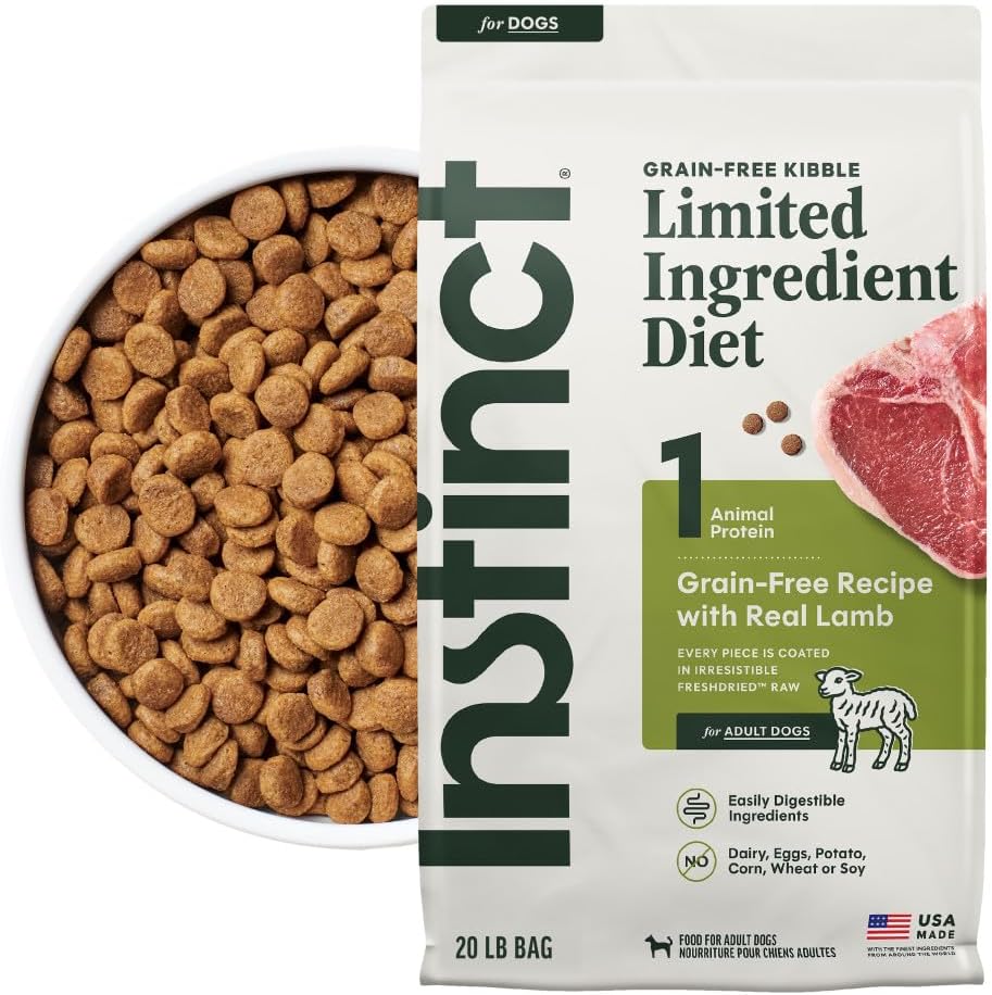 Instinct Limited Ingredient Diet Dry Dog Food, Real Lamb, 20 lb. Bag