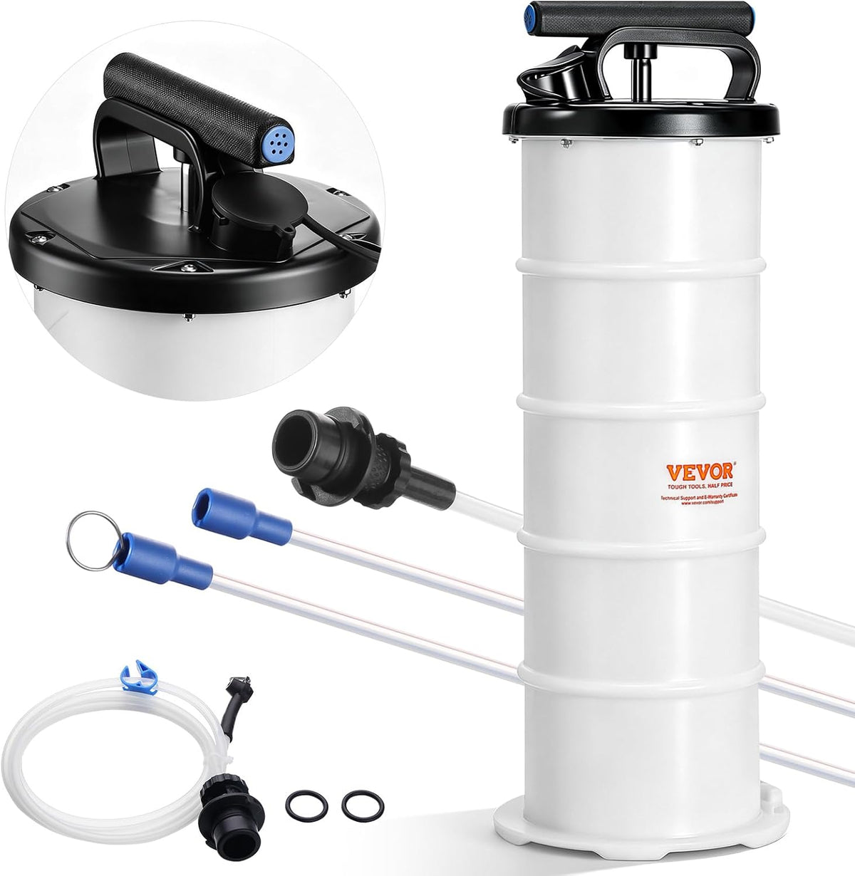 VEVOR 6.5L Manual Oil Extractor Pump, Fluid Extractor Pump for Automotive