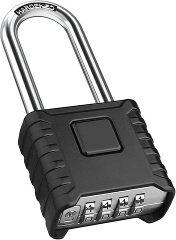 2.3in Long Shackle Combination Padlock, Diyife Heavy Duty Outdoor Lock