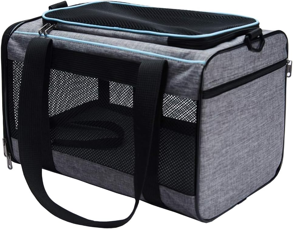 Vceoa 17.5"x11"x11" Pet Carrier for Cats
