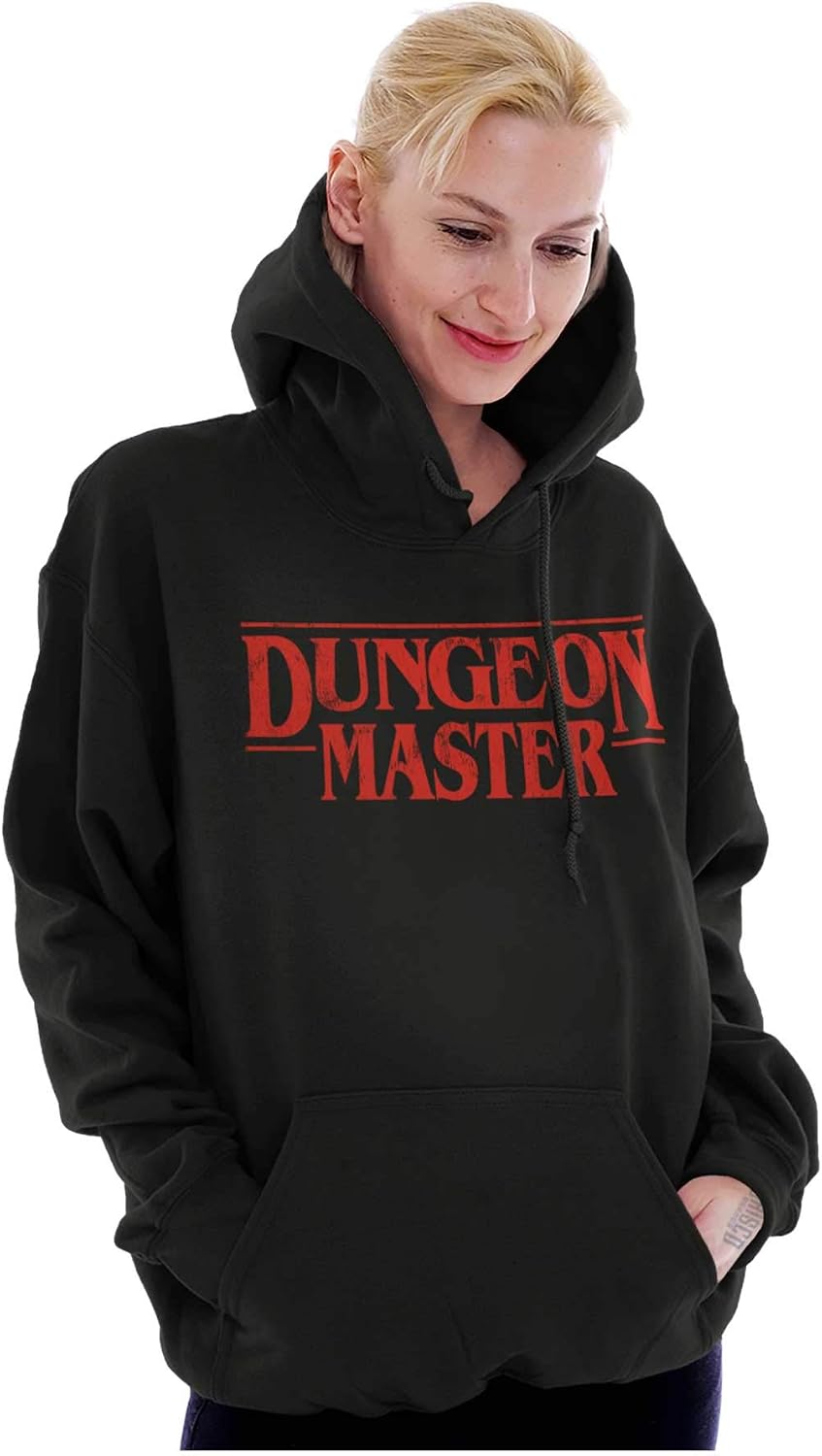 Brisco Brands Nerdy Fantasy Game Dungeon Master Hoodie Sweatshirt Women Men