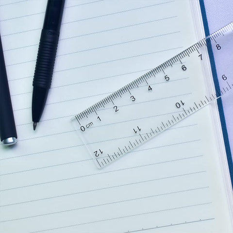 Color Clear Ruler Plastic Rulers - Ruler 12 inch, Kids Ruler for School