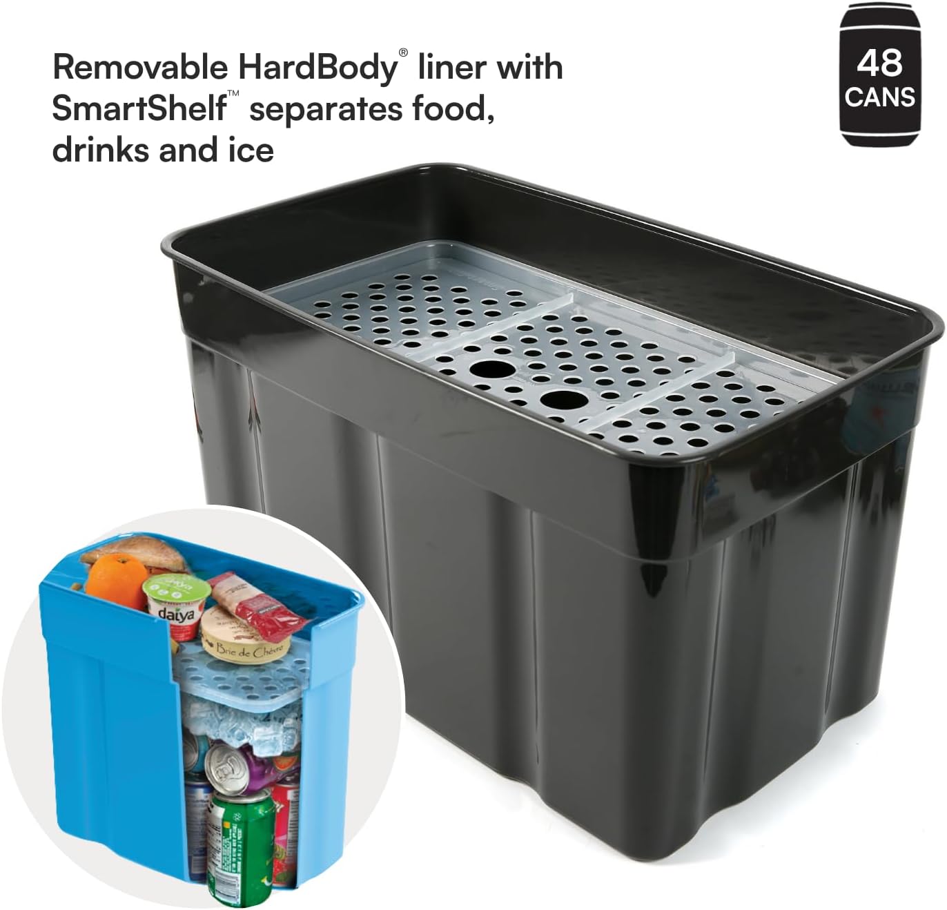 Titan Zipperless HardBody Cooler, Keeps Ice 2 Days