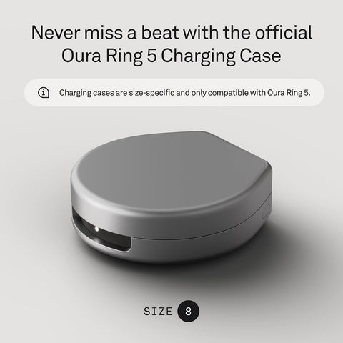 Oura Ring 5 Official Charging Case - Size 8