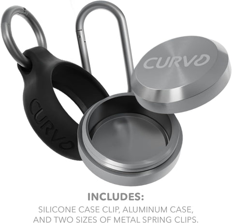 CURVD Pill Organizer & Pill Case, Waterproof Case for Earplugs (Black)
