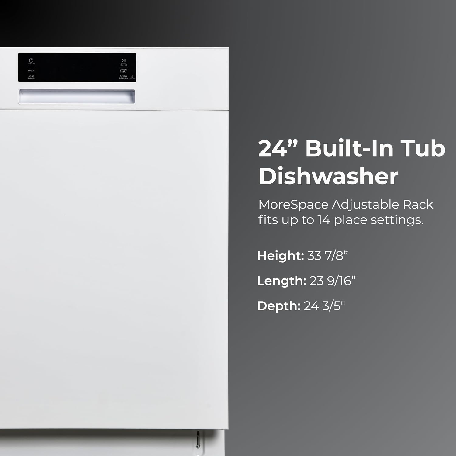 Kenmore 24" Built-In Dishwasher - White