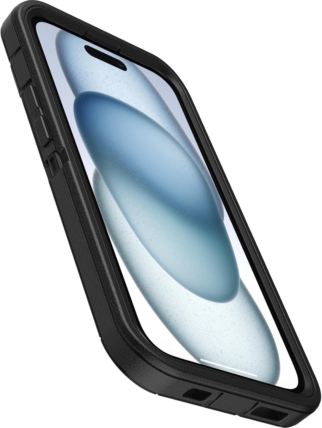 OtterBox iPhone 15, iPhone 14, and iPhone 13 Defender Series Case - BLACK, screenless, rugged & durable, with port protection, includes holster clip kickstand (ships in polybag)