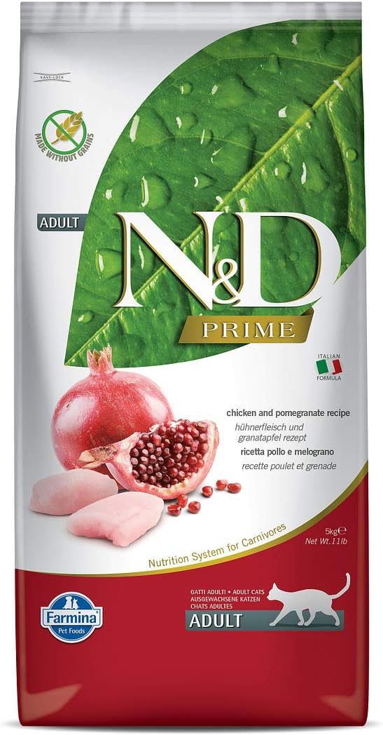 Farmina Natural & Delicious Grain Free Chicken and Pomegranate Adult Cat, 11 lb bag