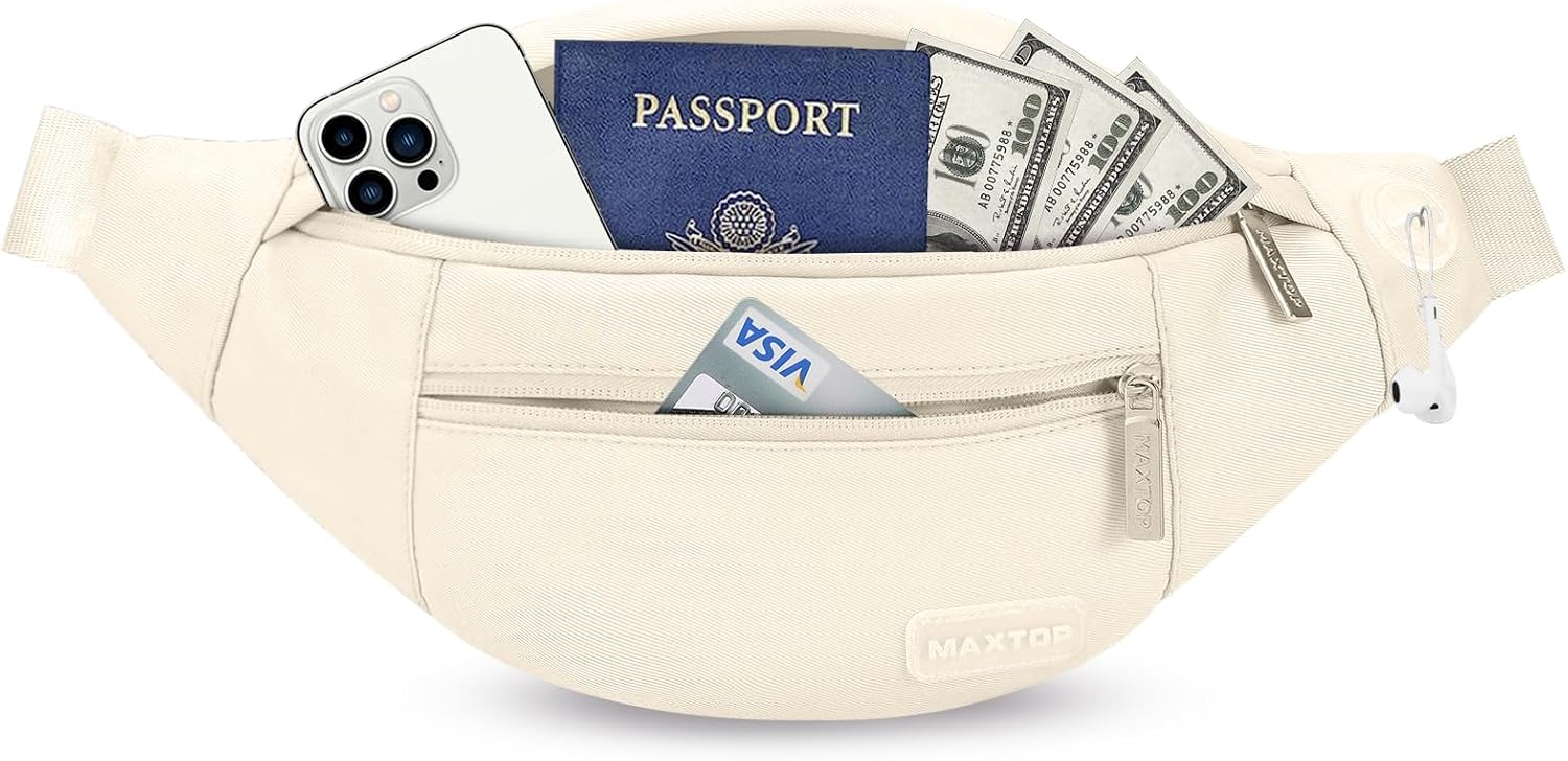Small Aprocot Cross Body Bag Fashion Shoulder Fanny Pack for Women