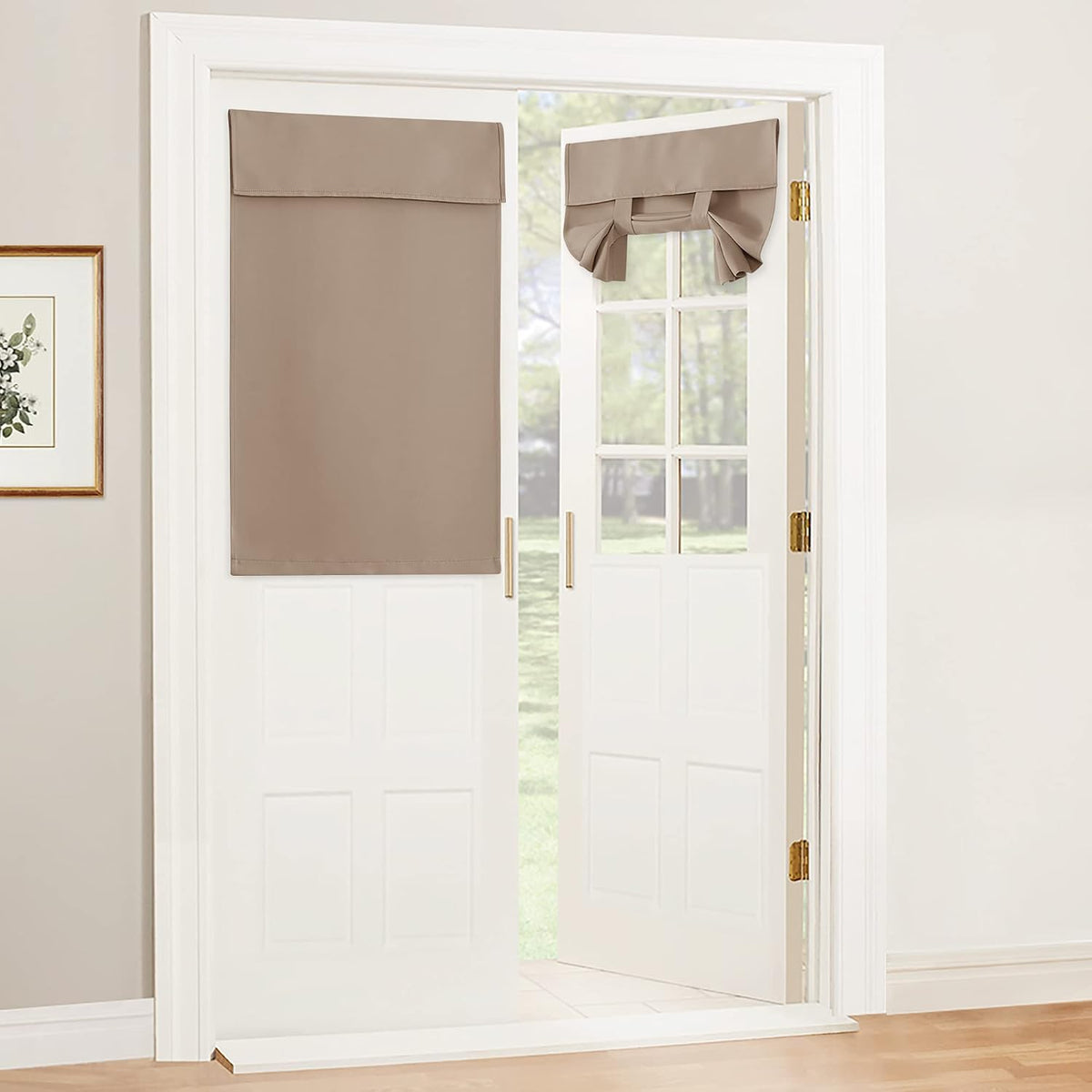 RYB HOME Blackout Door Window Curtains for Kitchen Back/Front Frchen Door