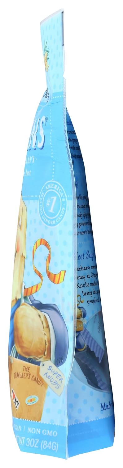 GIN GINS Super Strength Ginger Candy Made w/ Fresh Ginger 3oz 1Pk