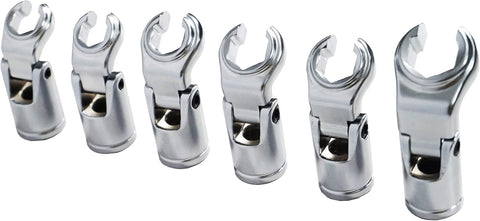 4LIFETIMELINES 3/8 in Crow's Foot Flare Nut Socket Set, 6-Pc SAE