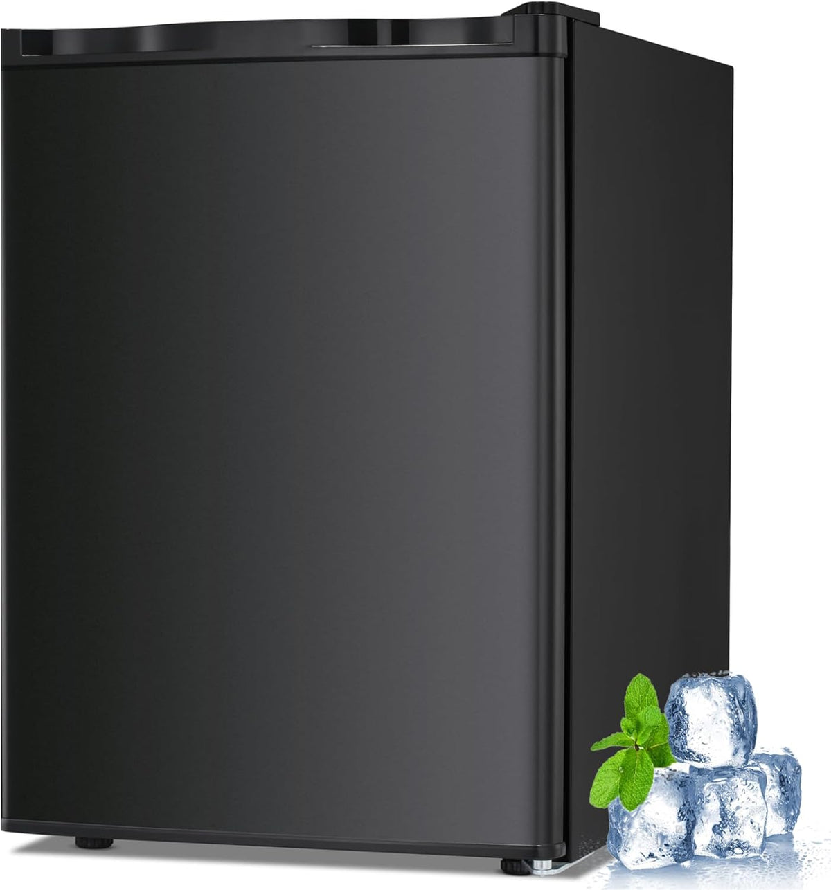 2.1 Cu.ft Small Upright Freezer, Mini Freezer, Black