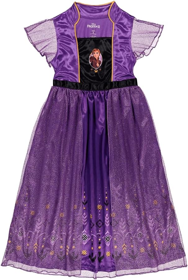 Disney Girls' Frozen Princess Dress Nightgown, Fantasy Gown