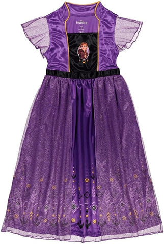 Disney Girls' Frozen Princess Dress Nightgown, Fantasy Gown
