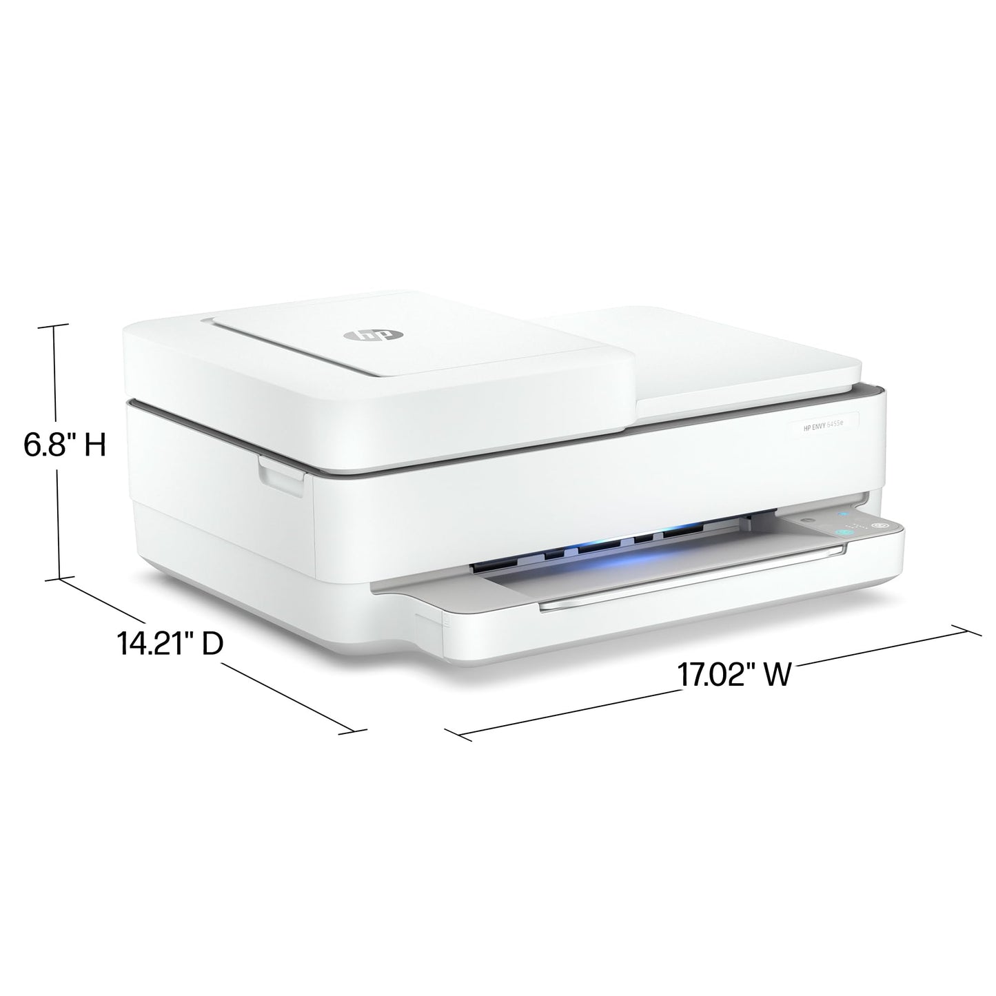 HP ENVY 6455e Wireless Color Inkjet Printer, Print, scan, copy, Easy setup, Mobile printing, Best for home, Instant Ink with HP+ (3 months included),white