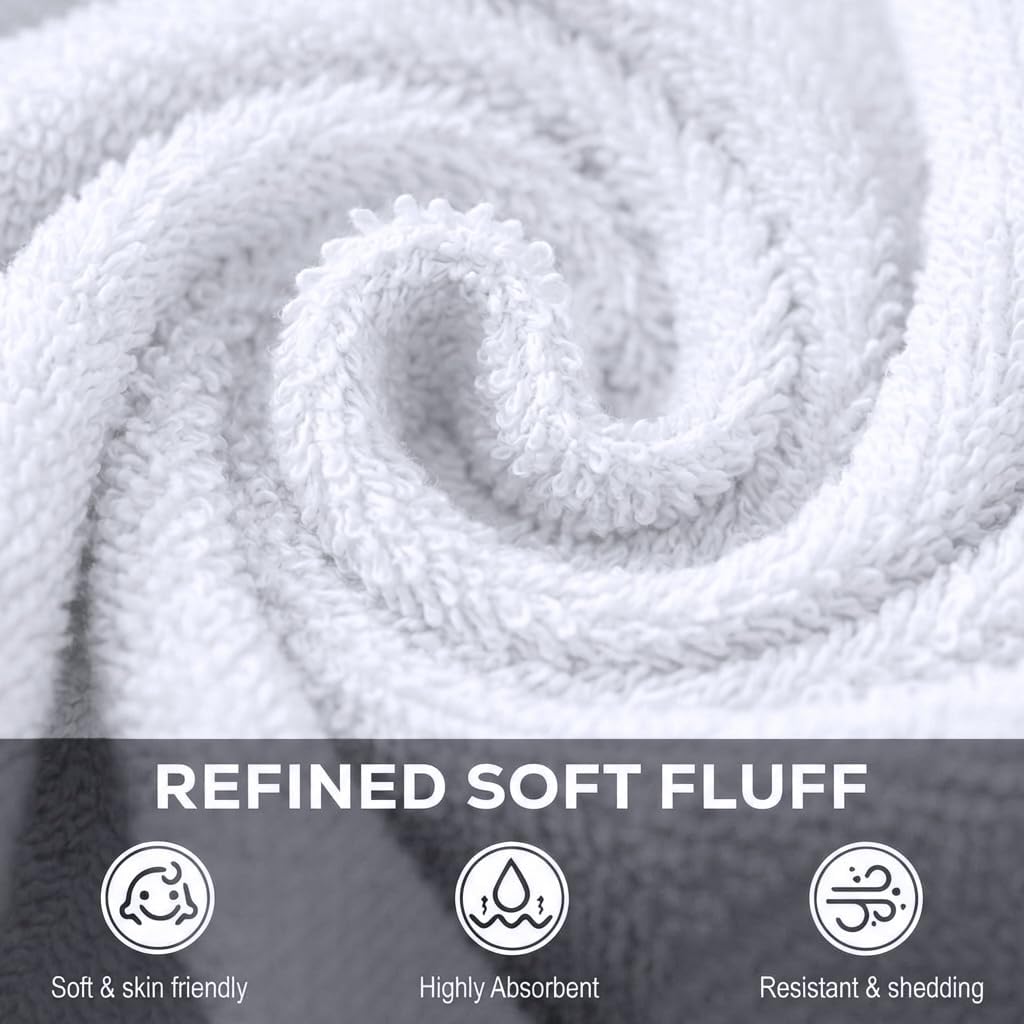 Utopia Towels 12 Pack Washcloths, 12x12 in, 100% Cotton, White