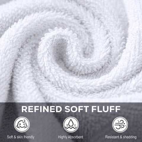 Utopia Towels 12 Pack Washcloths, 12x12 in, 100% Cotton, White