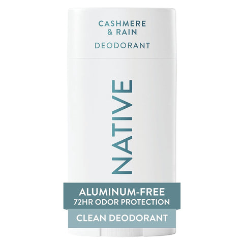 Native Deodorant Contains Naturally Derived Ingredients, 72 Hour Odor Control, Deodorant for Women and Men, Aluminum Free, Cashmere & Rain 2.65oz