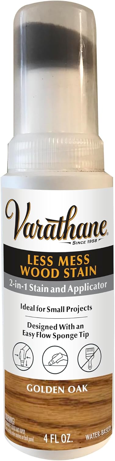 Varathane Less Mess Golden Oak Wood Stain & Applicator