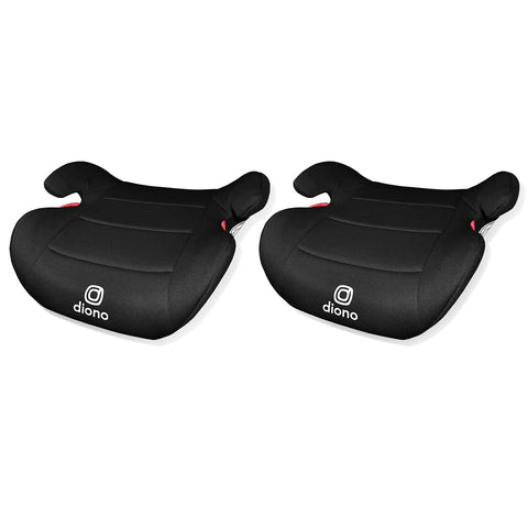 Diono Solana Lite Backless Booster Car Seat Pack of 2, Lightweight & Portable for Travel, Machine Washable Covers, 40-100 lbs, Black Storm