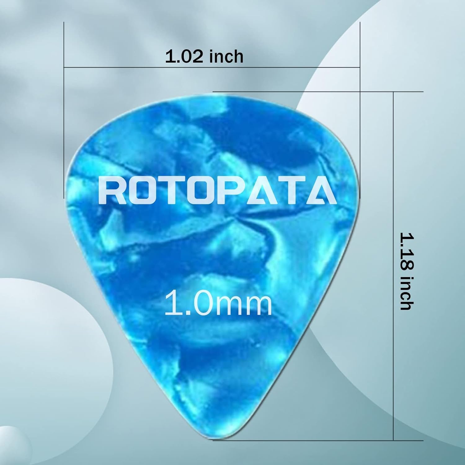 ROTOPATA 15 Pack Guitar Picks Variety Pack with Organizer Box