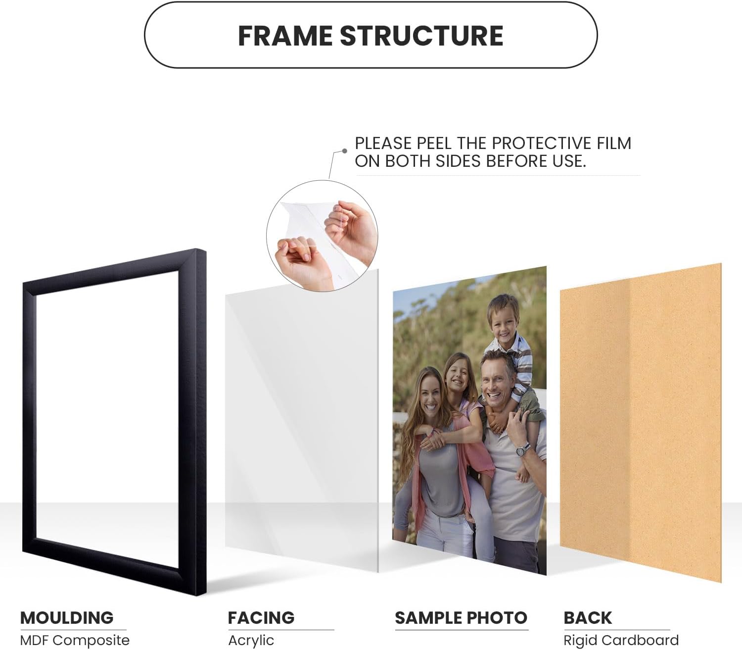 Craig Frames 18x24 Black Picture Frame, Wall Decor for Posters and Photos