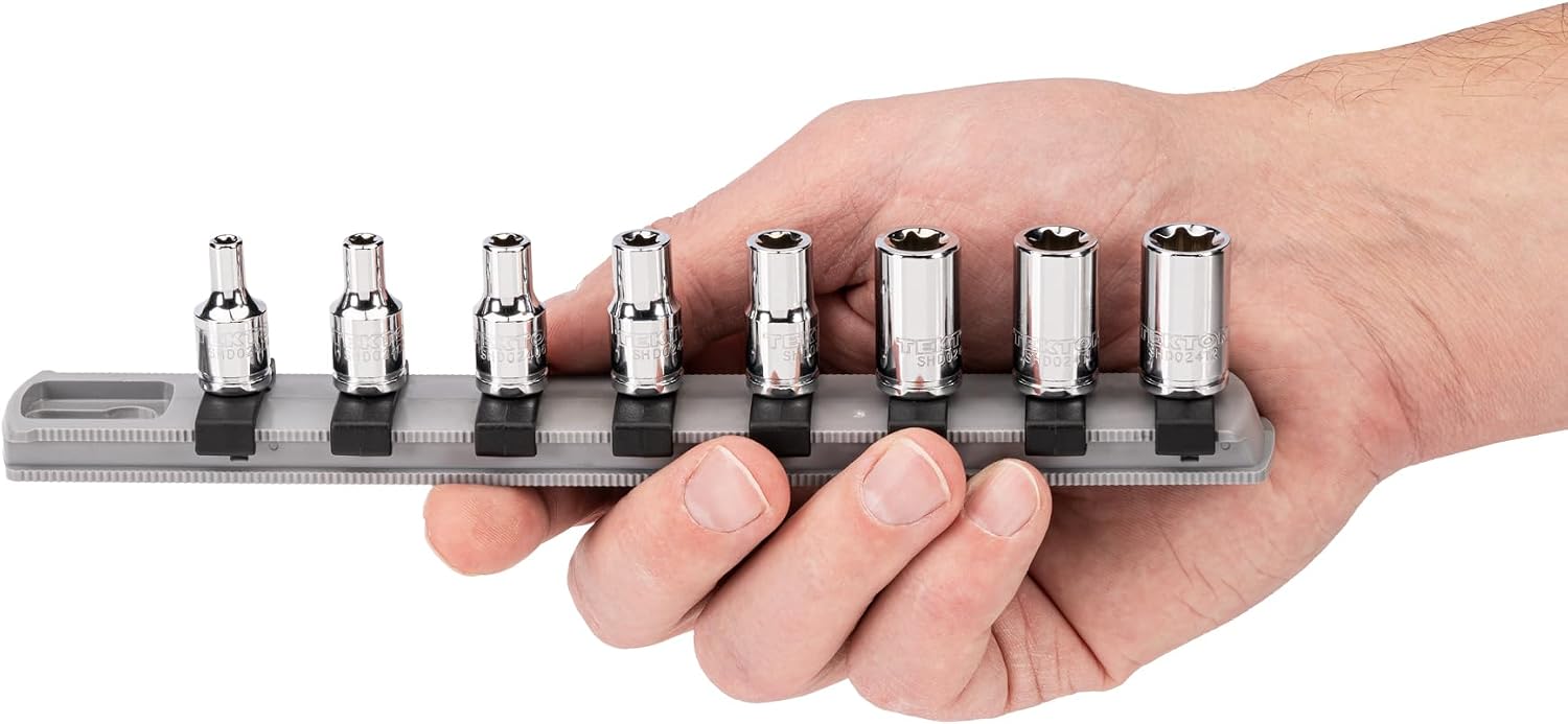 TEKTON 1/4 Inch Drive External Star Socket Set, 8-Piece | SHD90115
