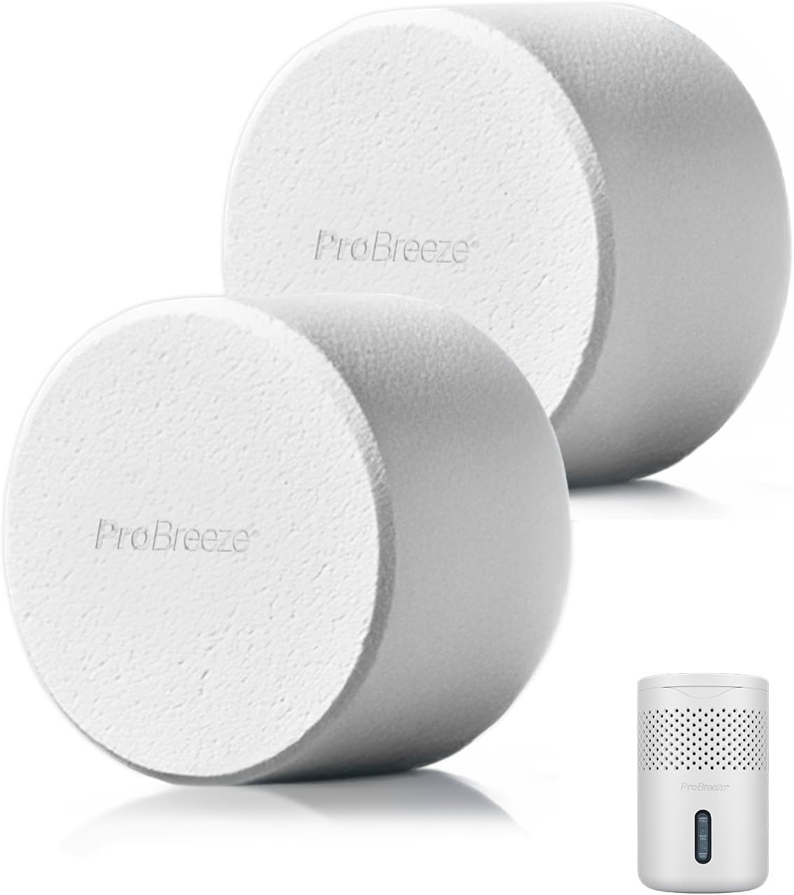 Pro Breeze Osmo Moisture Absorber Refill Tablets – 2 x 700g Extra-Large Refills for Dehumidifier – Up to 100 Days Humidity & Odour Absorption – Eco-Friendly, Fragrance-Free, No Power Needed