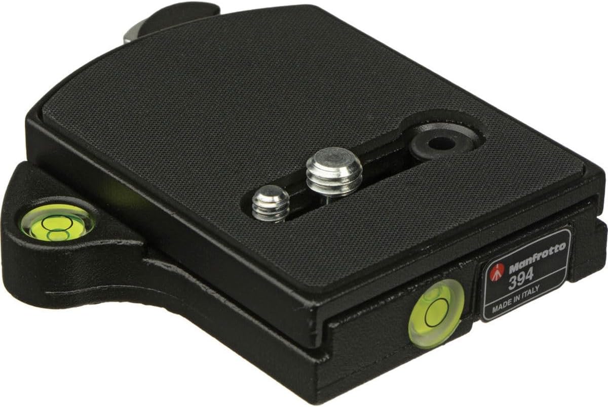 Manfrotto 394 RC4 Low Profile Rectangular Rapid Connect Adapter with 410PL Plate -Black