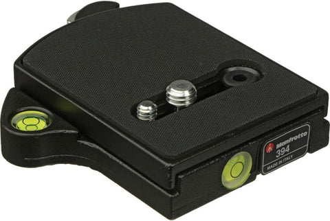 Manfrotto 394 RC4 Low Profile Rectangular Rapid Connect Adapter with 410PL Plate -Black
