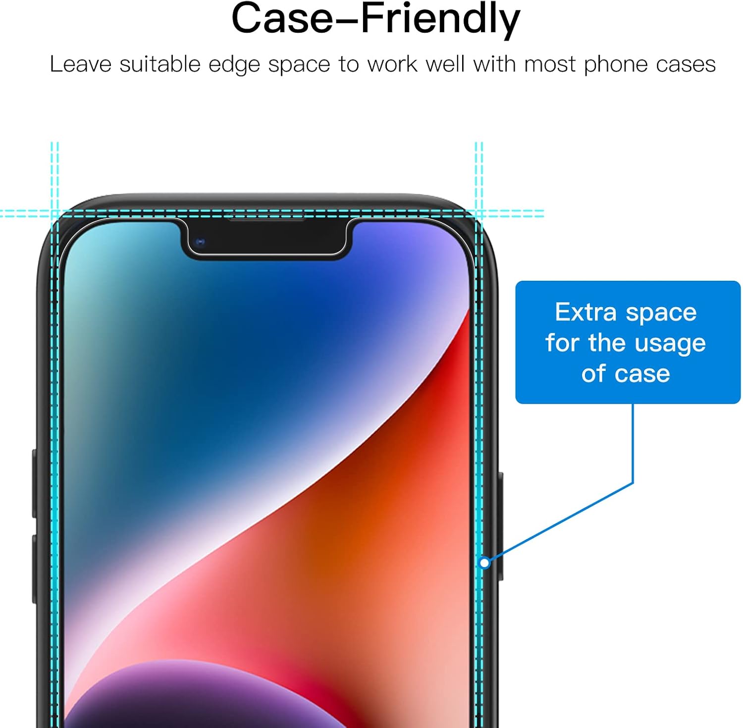 JETech Privacy Screen Protector for iPhone 14 Plus, 2-Pack