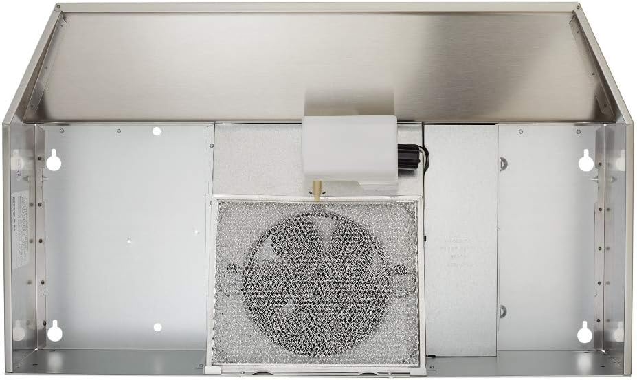 Broan-NuTone 403004 Range Hood Insert with Light Exhaust Fan for Under Cabinet, 30", Stainless Steel, 6.5 Sones, 160 CFM