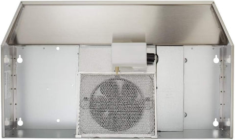 Broan-NuTone 403004 Range Hood Insert with Light Exhaust Fan for Under Cabinet, 30", Stainless Steel, 6.5 Sones, 160 CFM