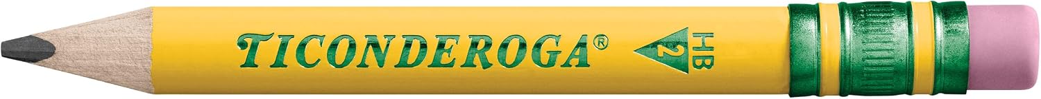 Ticonderoga My First Short Triangular Wood-Cased Pencils, #2 HB Soft