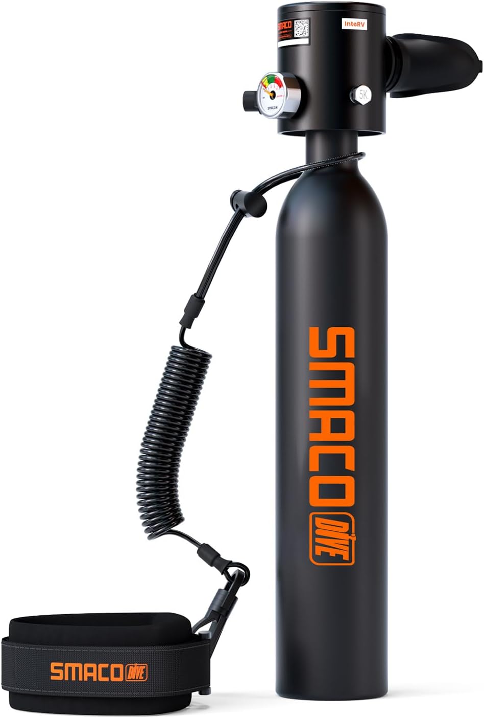 SMACO S300 Mini Scuba Tank, 0.5L Handheld Lung Air Tank