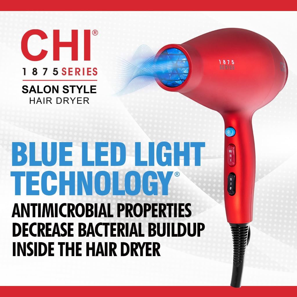 CHI 1875 Series Professional Ionic Hair Dryer with Ceramic Technology