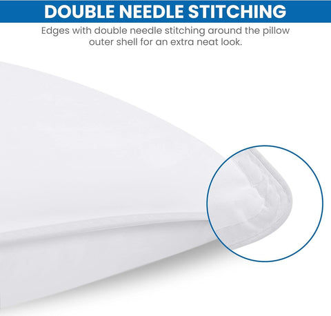 Utopia Bedding Bed Pillows for Sleeping (White), Queen Size Set of 4, Hotel Pillow, Cooling Pillows for Side, Back or Stomach Sleepers
