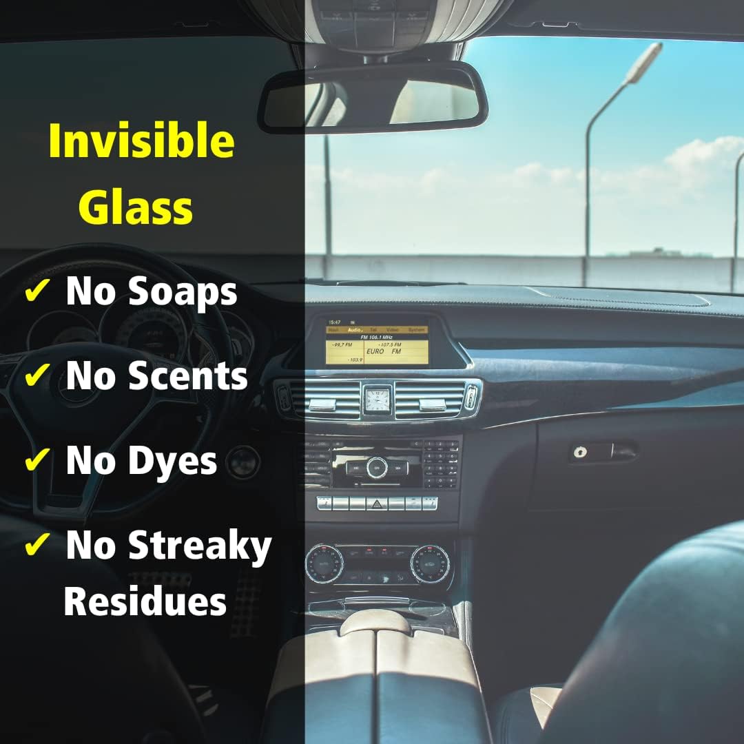 Invisible Glass 92164-2PK Premium Glass Cleaner Spray for Car Windshields and Windows, Automotive and Home Window Cleaner, Streak-Free, Ammonia-Free, Tint-Safe – 22 fl oz (Pack of 2)