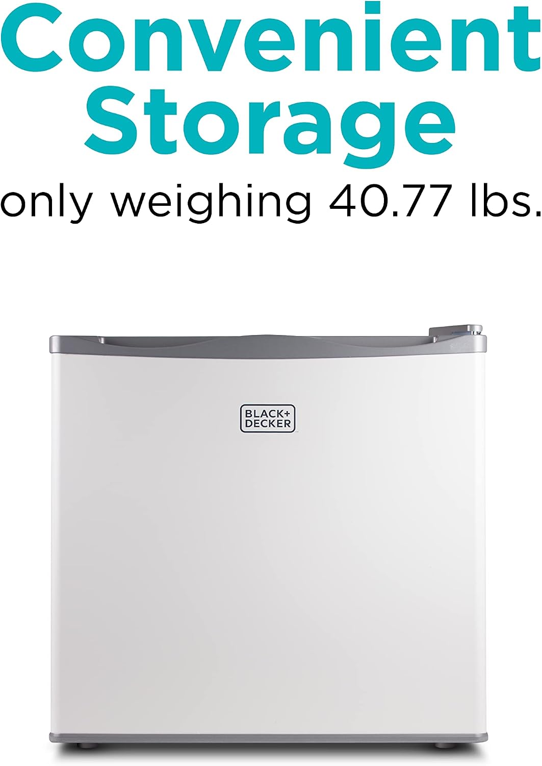 BLACK+DECKER 1.2 Cu. Ft. Compact Upright Freezer, BUFK12W, White